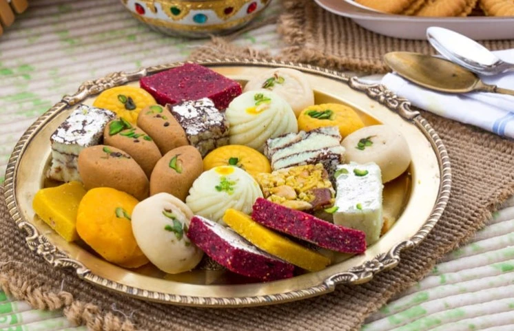New Spice Darbar Sweets & Restaurant and Street Foods – menu banner in Calgary